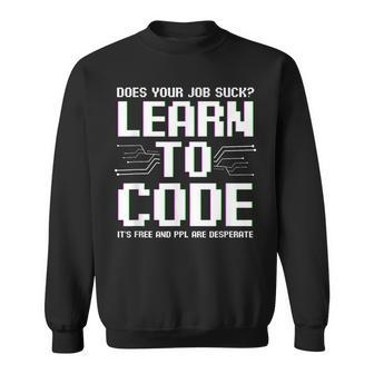 Software Engineer Programming Computer Developer Coder Sweatshirt | Mazezy