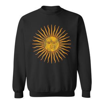 Sol De Mayo Argentina Flag Argentinian Sun Vintage Throwback Sweatshirt - Seseable