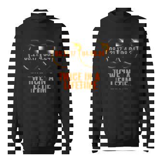 Solar Eclipse 2024 Twice In A Lifetime Solar Eclipse Sweatshirt - Thegiftio