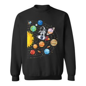 Solar System Planets Science Space Astronaut Universe Galaxy Sweatshirt | Mazezy