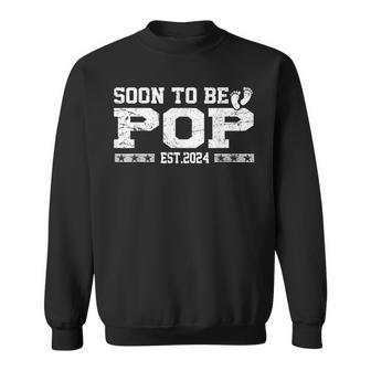 Soon To Be Pop Est 2024 Father's Day First Time New Dad Sweatshirt