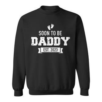 Soon To Be Daddy Est2023 Retro Vintage Dad Fathers Day Sweatshirt | Mazezy CA