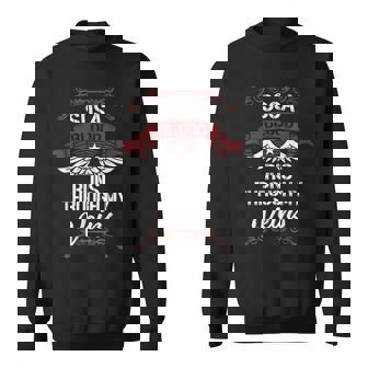 Sosa Blood Runs Through My Veins Last Name Family Sweatshirt - Seseable