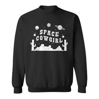 Space Cowgirl Vintage Space Rodeo Costume Western Party Sweatshirt | Mazezy