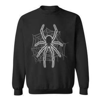 Spider Web Spider Lover Lazy Halloween Costume Sweatshirt - Seseable