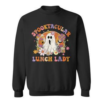 Spooktacular Lunch Lady Happy Halloween Spooky Matching Sweatshirt - Seseable