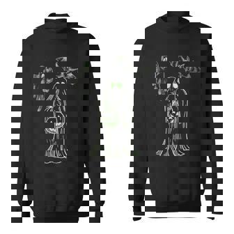 Spooky Ghost Halloween Glow In Dark Halloween Costume Sweatshirt - Monsterry