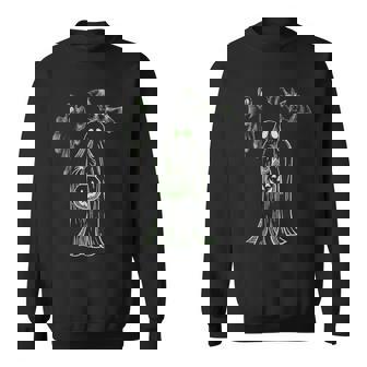 Spooky Ghost Halloween Glow In Dark Halloween Sweatshirt - Monsterry