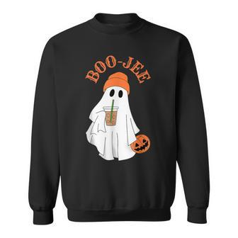 Spooky Season Cute Boujee Ghost Halloween Costume Boo-Jee Sweatshirt | Mazezy