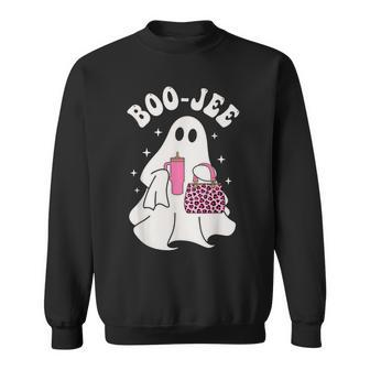 Spooky Season Cute Ghost Halloween Costume Boo-Jee Boujee Sweatshirt - Monsterry