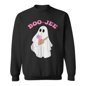 Spooky Season Cute Ghost Halloween Costume Boujee Boo-Jee Sweatshirt - Thegiftio UK