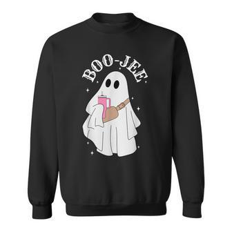 Spooky Season Ghost Halloween Costume Boujee Boo-Jee Sweatshirt - Seseable