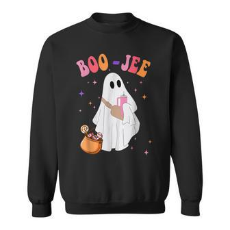 Spooky Season Ghost Halloween Costume Boujee Boo Jee Sweatshirt | Mazezy