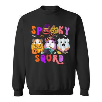 Spooky Squad Three Halloween Guinea Pigs As Witch Boo Sweatshirt - Monsterry DE