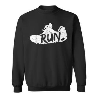 Sports Shoe Run Fun Running For Runner Sweatshirt - Seseable