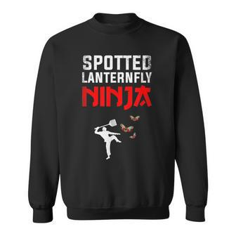 Spotted Lantern Fly Ninja Spotted Lanternfly Sweatshirt | Mazezy
