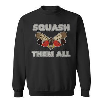 Squash Them All Spotted Lanternfly Sweatshirt | Mazezy