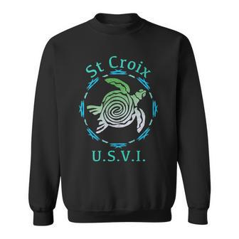 St Croix Usvi Vintage Tribal Turtle Sweatshirt | Mazezy