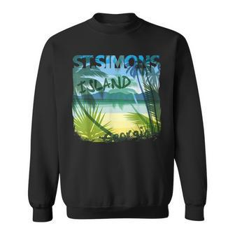 St Simons Island Georgia Beach Summer Matching Family Tree Georgia Gifts And Merchandise Funny Gifts Sweatshirt | Mazezy AU
