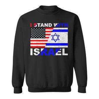 I Stand With Israel Israeli Palestinian Conflict Pro Israel Sweatshirt | Mazezy