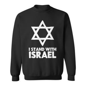 I Stand With Israel Jewish Non-Distressed Vintage Idea Sweatshirt | Mazezy DE