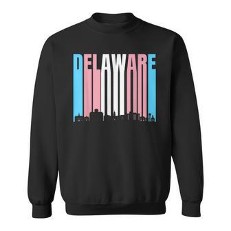 State Of Delaware Trans Pride Flag - Transgender Sweatshirt | Mazezy