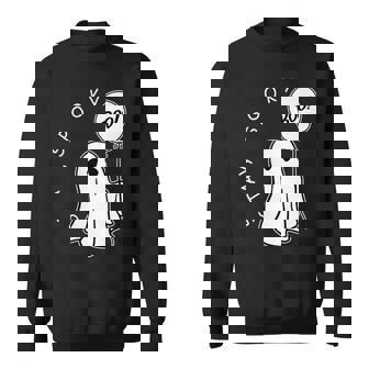 Stay Spooky Boo Cute Ghost Halloween Spooky Season Pocket Sweatshirt | Mazezy