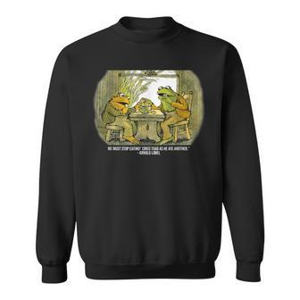 We Must Stop Eating Cried Toad As He Ate Another Frogs Sweatshirt - Seseable
