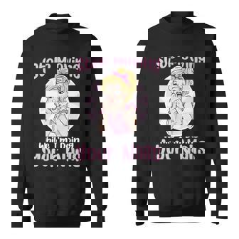 Stop Moving Funny Retro Woman Nail Tech Nail Salon Life Joke Sweatshirt | Mazezy