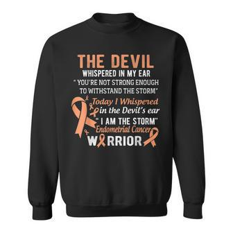 I Am The Storm Endometrial Cancer Warrior Sweatshirt | Mazezy