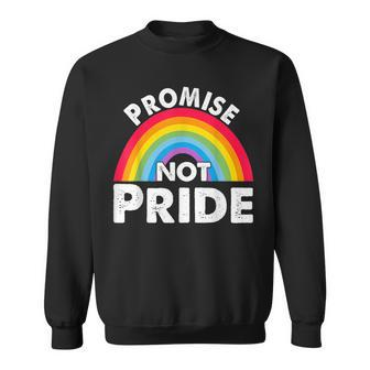 Straight Man Woman Promise Not Pride Straight Person Sweatshirt - Thegiftio UK