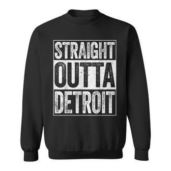 Straight Outta Detroit Michigan State Sweatshirt | Mazezy