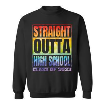 Straight Outta High School Class Of 2023 Gifts Graduation Sweatshirt | Mazezy UK