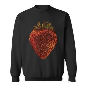 Strawberry Fruit Retro Vintage Graphics Halloween Costume Halloween Funny Gifts Sweatshirt | Mazezy
