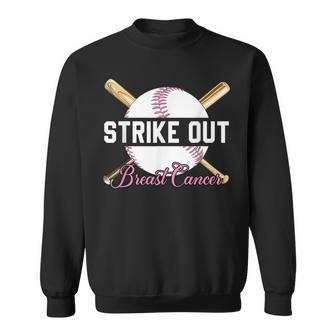 Strike Out Breast Cancer Awareness Month Baseball Fight Pink Sweatshirt