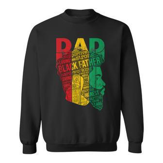 Strong Black Dad King African American Natural Afro Gift For Mens Sweatshirt | Mazezy