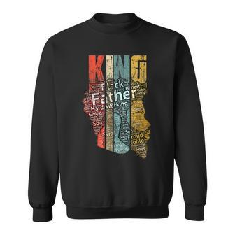 Strong Black King African American Natural Afro Gift For Mens Sweatshirt | Mazezy