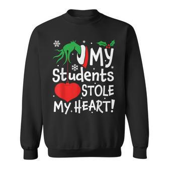 My Students Stole My Heart Christmas Sweatshirt - Seseable