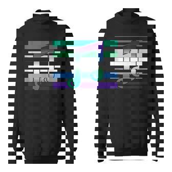 Subtle Mlm Pride Funny Music Musician Love Mlm Gay Male Flag Sweatshirt | Mazezy