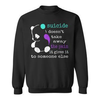 Suicide Pain Semicolon Gift Suicide Prevention Awareness Sweatshirt | Mazezy