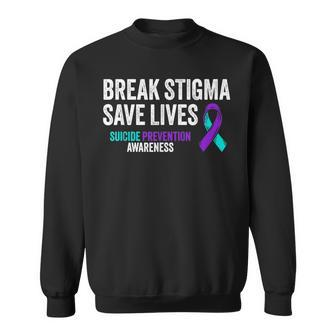 Suicide Prevention Support Break Stigma Suicide Awareness Sweatshirt - Monsterry DE
