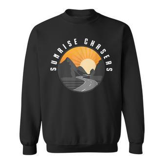 Sunrise Chasers Car Club Sweatshirt | Mazezy