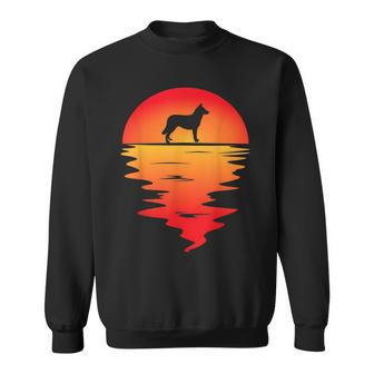 Sunset Lapponian Herder Dog Sweatshirt | Mazezy