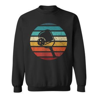 Sunset Us Flag Pickleball Addict Player Paddleball Lover Sweatshirt | Mazezy