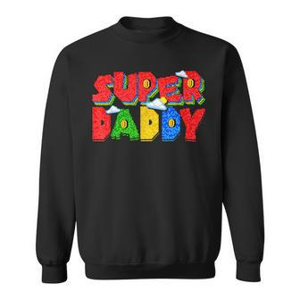 Super Daddy Fathers Day Outfits Funny Gift For Daddy Sweatshirt - Seseable