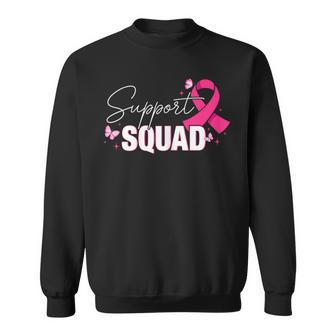 Support Squad Breast Cancer Support Breast Cancer Awareness Sweatshirt - Seseable