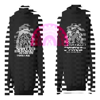 Support Squad Pink Ribbon Warrior Breast Cancer Awareness Breast Cancer Awareness Funny Gifts Sweatshirt | Mazezy