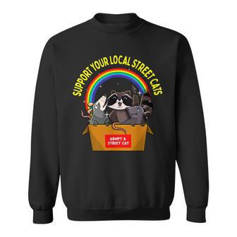 Support Team Trash Opossum Raccoon Rat Sweatshirt - Seseable