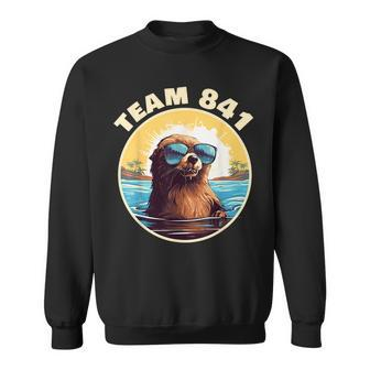 Surfing Otter 841 Otter My Way California Sea Otter California Gifts And Merchandise Funny Gifts Sweatshirt | Mazezy