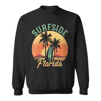 Surfside Florida Retro Surfer Vintage Beach Sweatshirt | Mazezy UK